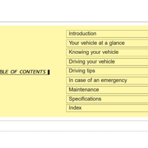 KIA Amanti 2007 Owner's Manual