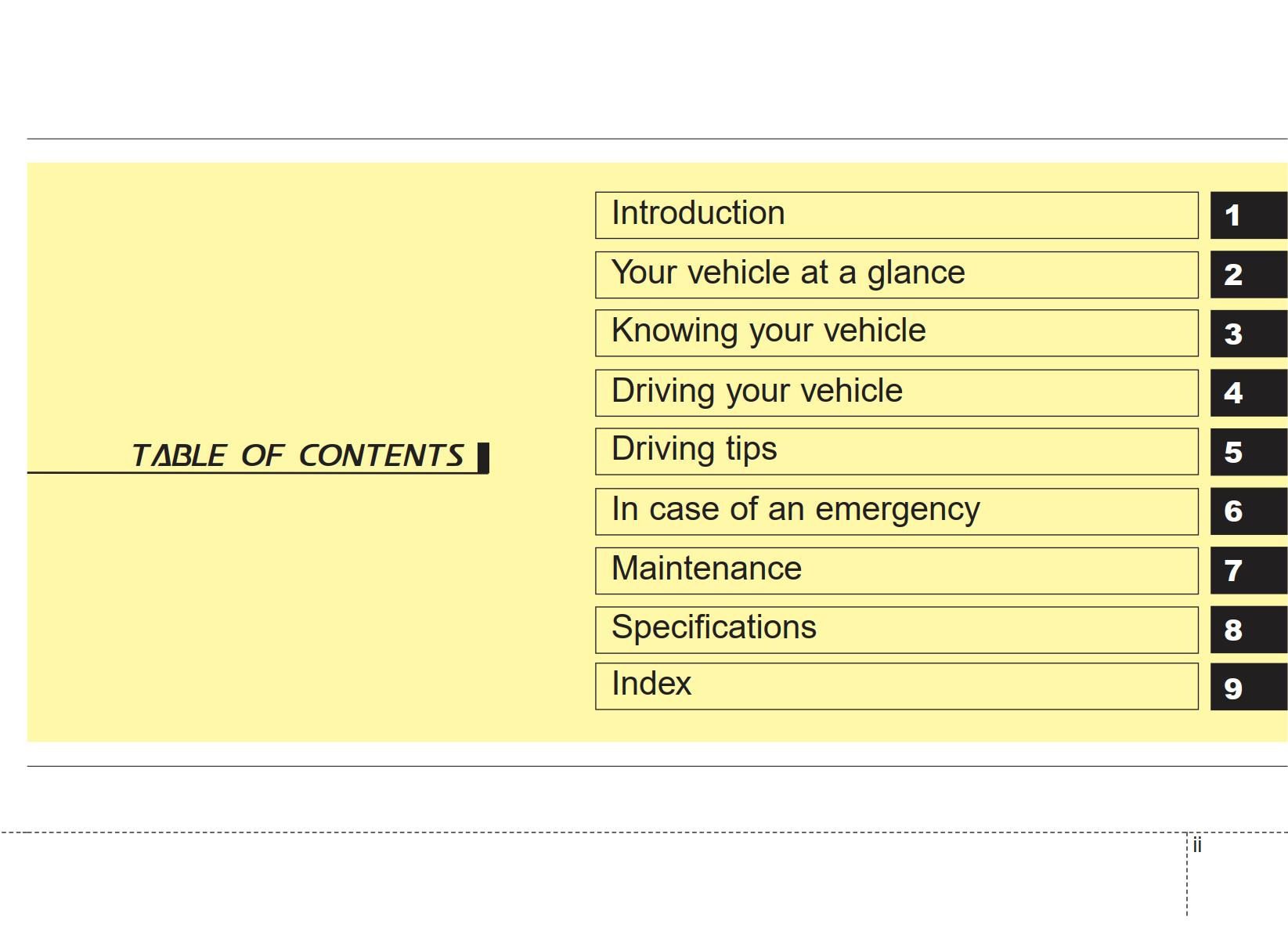 KIA Amanti 2007 Owner's Manual
