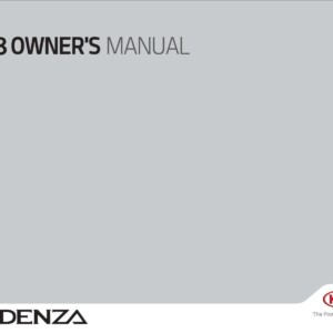 KIA Cadenza 2018 Owner's Manual