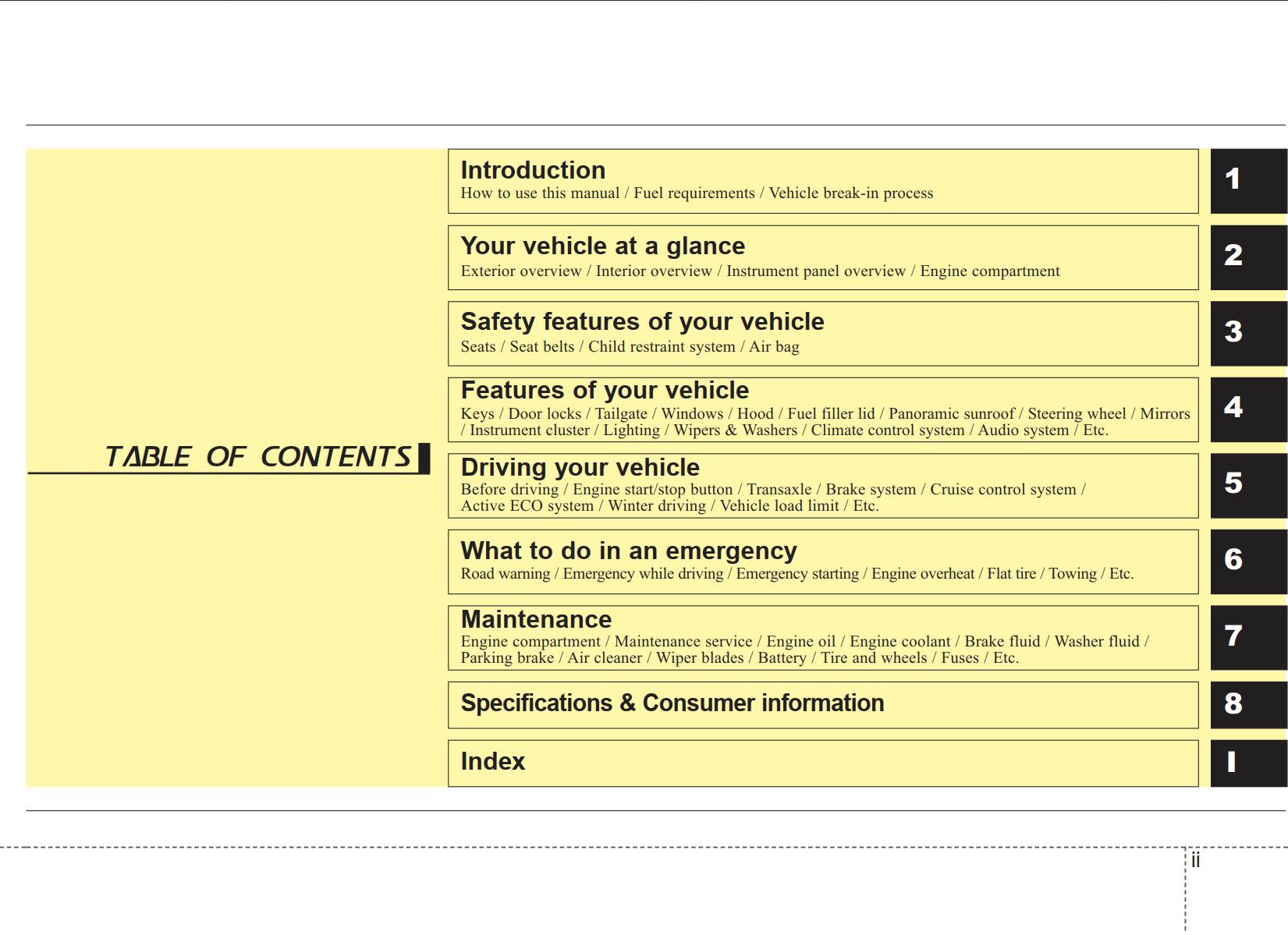 KIA Forte 2015 Owner's Manual