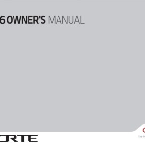 KIA Forte 2016 Owner's Manual