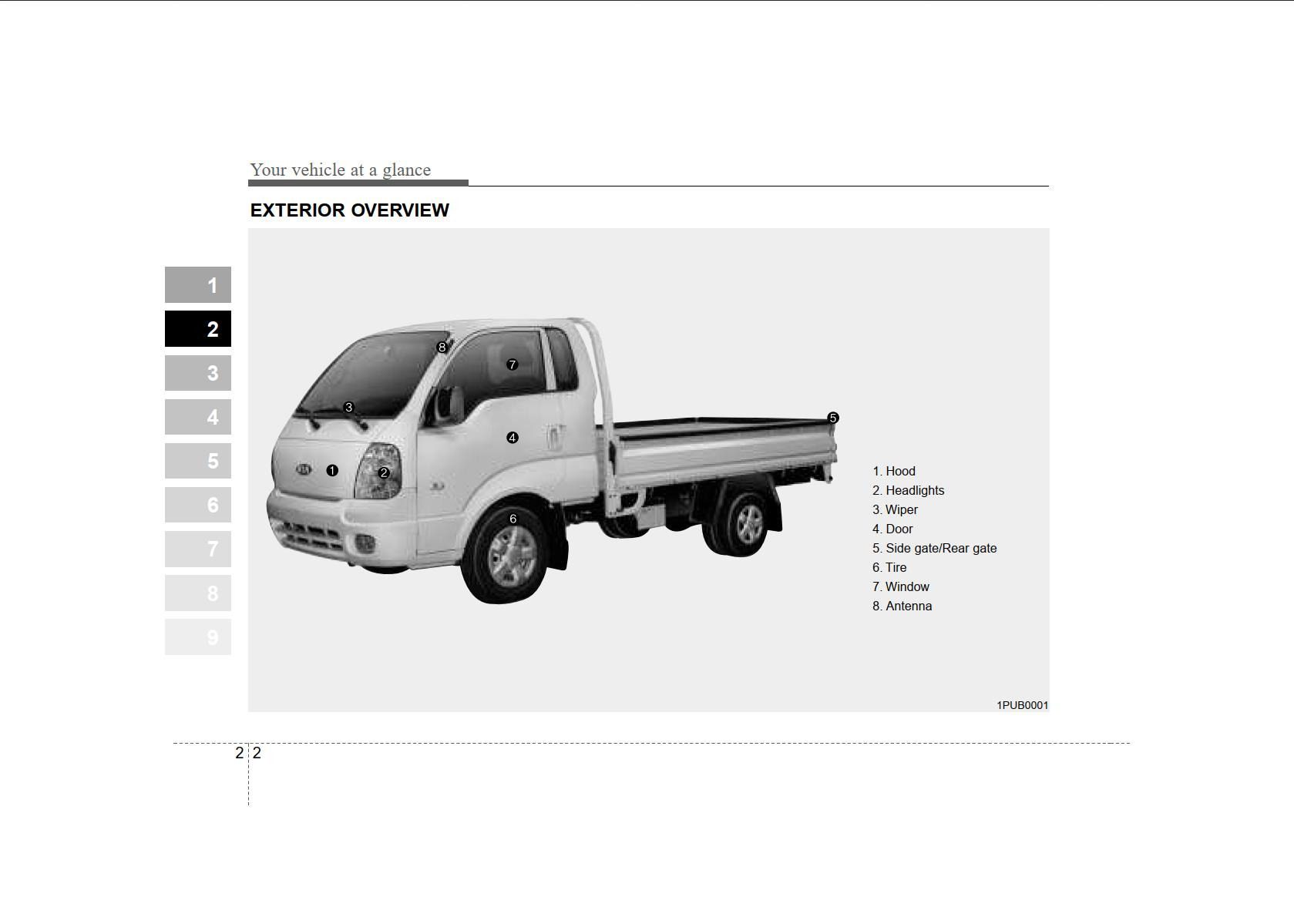 KIA K2500 2008 Owner's Manual