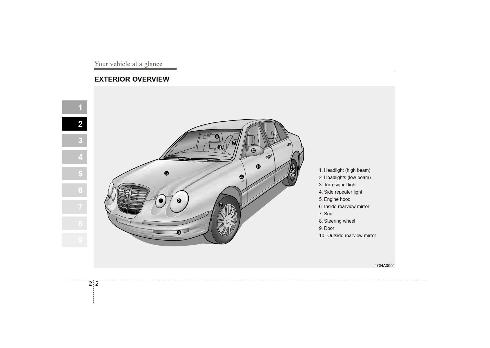 KIA Opirus 2005 Owner's Manual