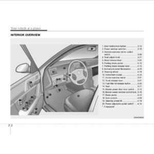 KIA Opirus 2007 Owner's Manual