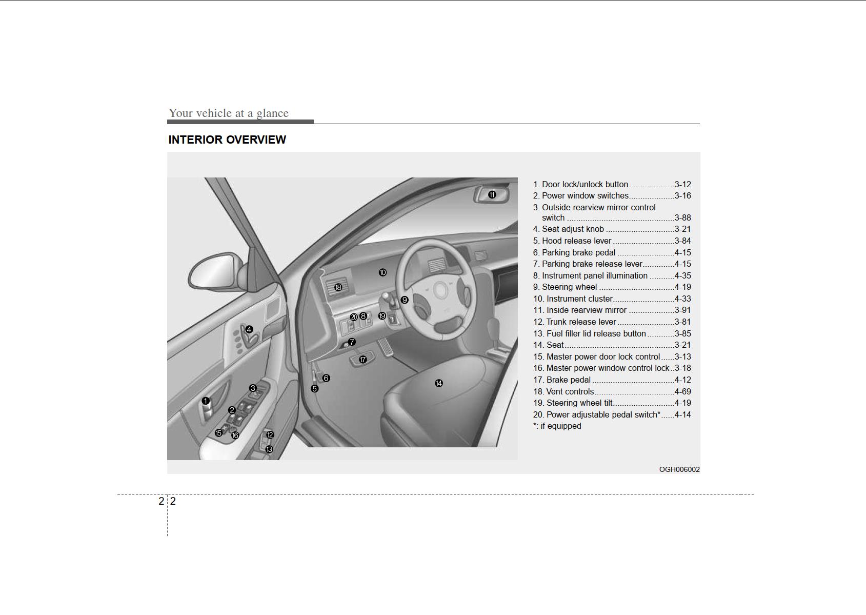 KIA Opirus 2007 Owner's Manual