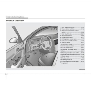 KIA Opirus 2008 Owner's Manual