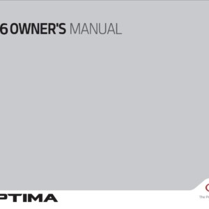 KIA Optima 2016 Owner's Manual