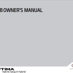 KIA Optima Hybrid 2018 Owner's Manual