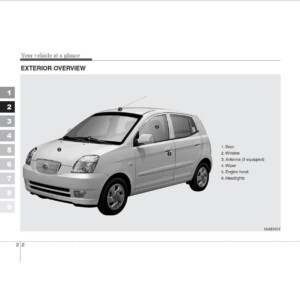 KIA Picanto 2005 Owner's Manual