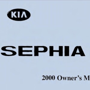KIA Sephia 2000 Owner's Manual