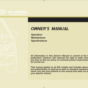KIA Venga 2010 Owner's Manual