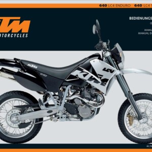 KTM 640 LC4 2003 Owner’s Manual