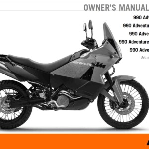 KTM 990 Adventure 2011 Owner’s Manual