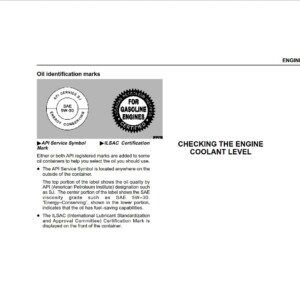 Lexus GS300 GS400 2000 Engine Owner's Manual