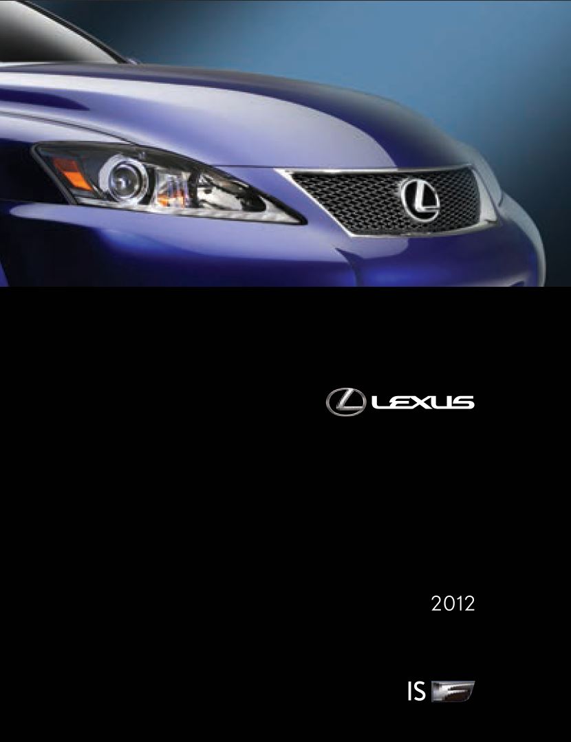 Lexus IS F 2012 Owner's Manual