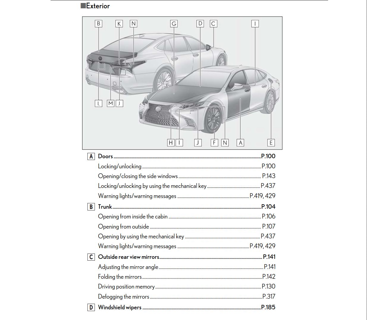 Lexus LS500 2020 Owner's Manual