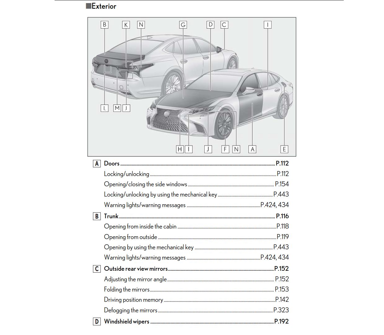 Lexus LS500H 2019 Owner's Manual