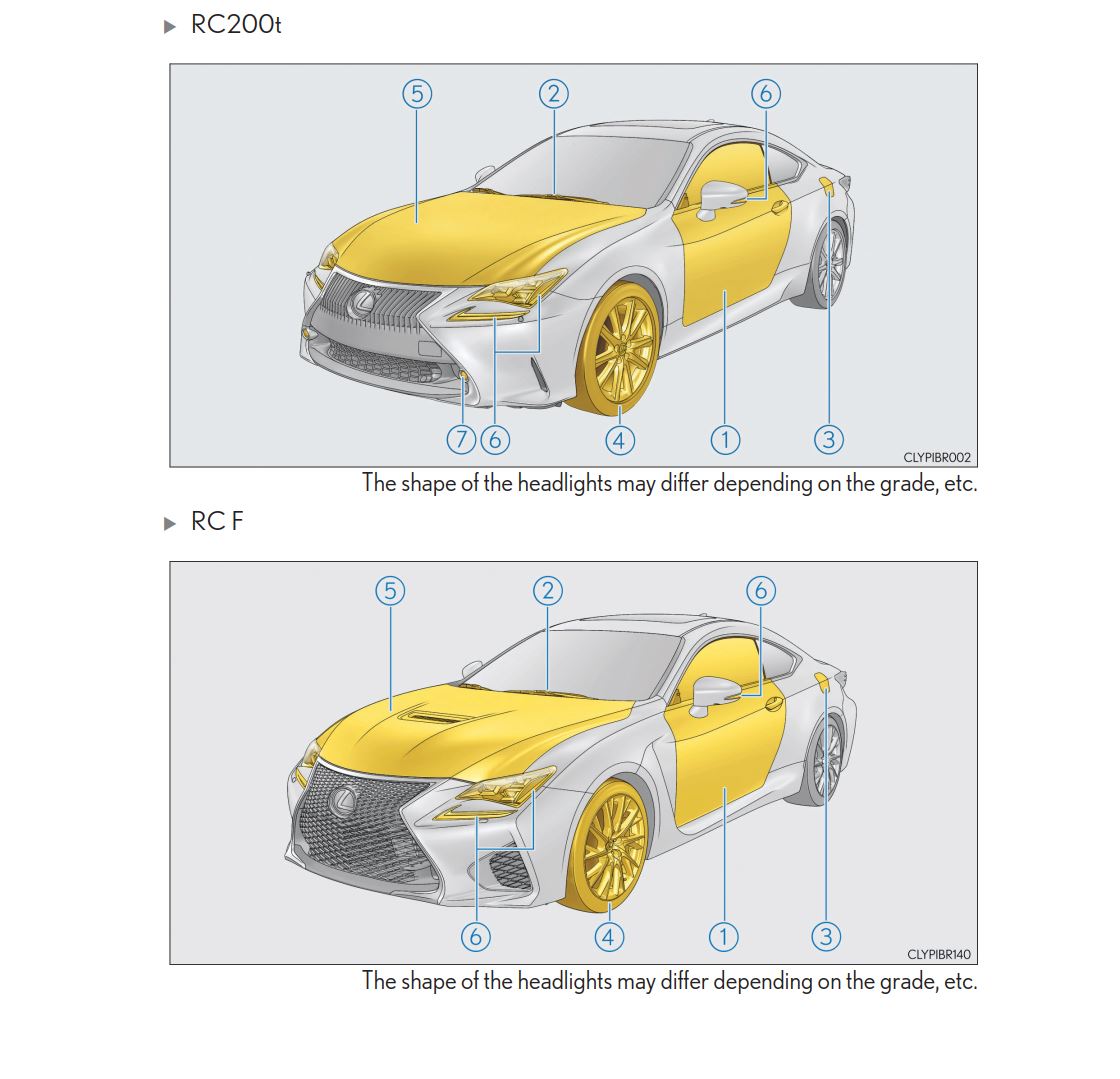 Lexus RC200t 2017 Owner's Manual