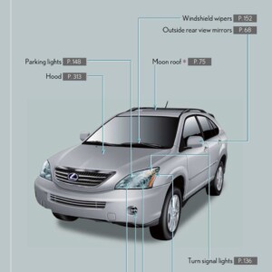 Lexus RX400h 2008 OM48A44U Owner's Manual