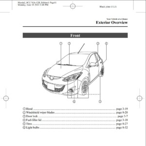 Mazda 2 2013 Owner's Manual
