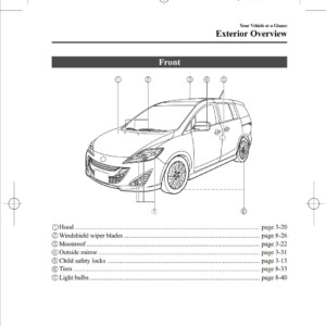 Mazda 5 2012 Owner's Manual
