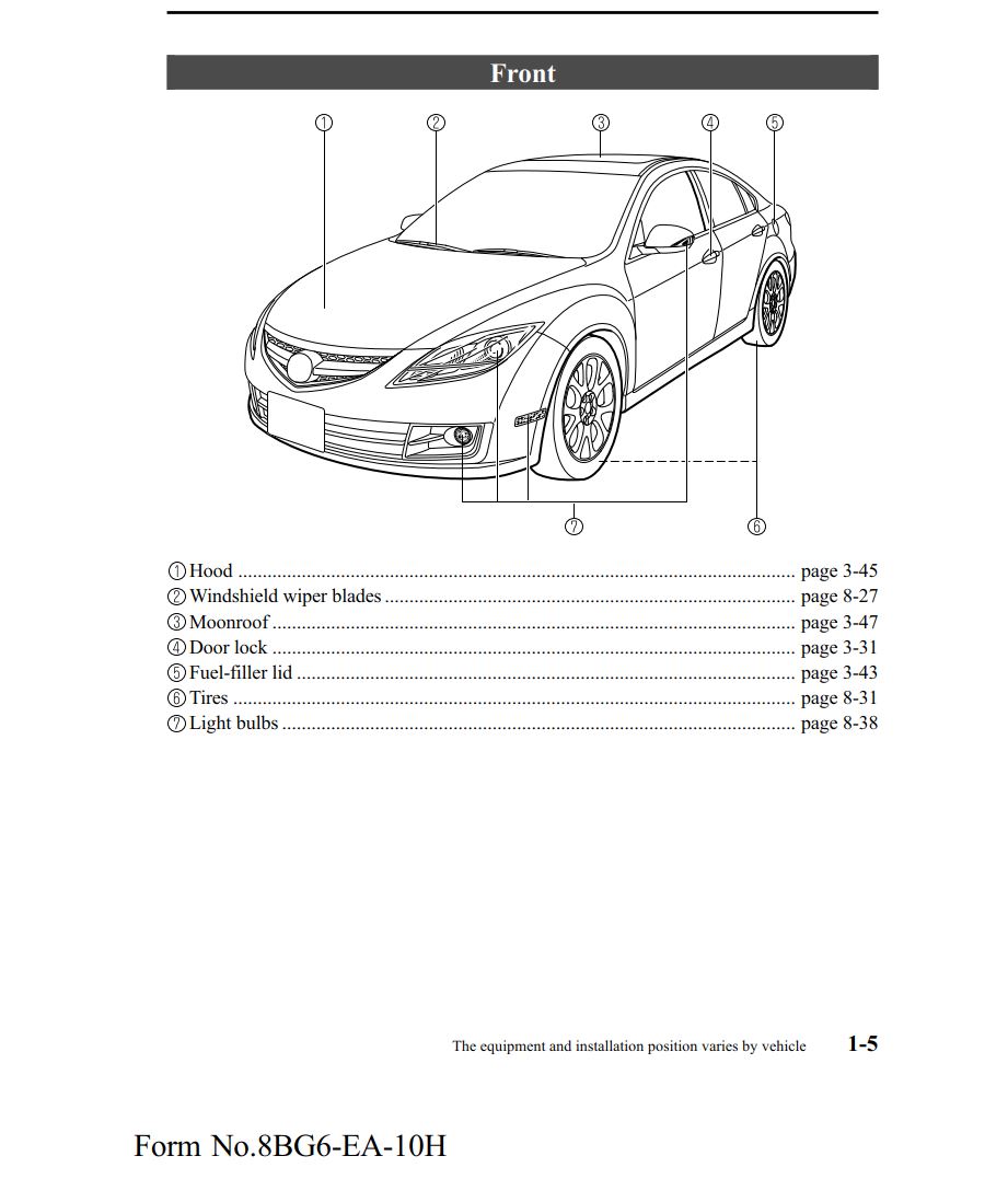 Mazda6 Owner's Manual