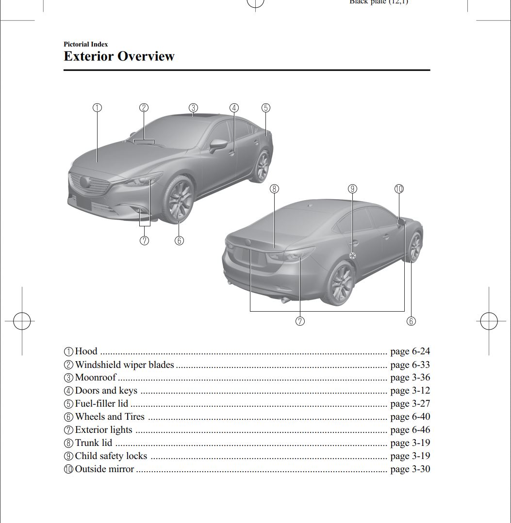 Mazda 6 2016 Owner's Manual