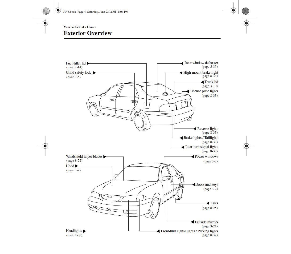 Mazda 626 2002 Owner's Manual