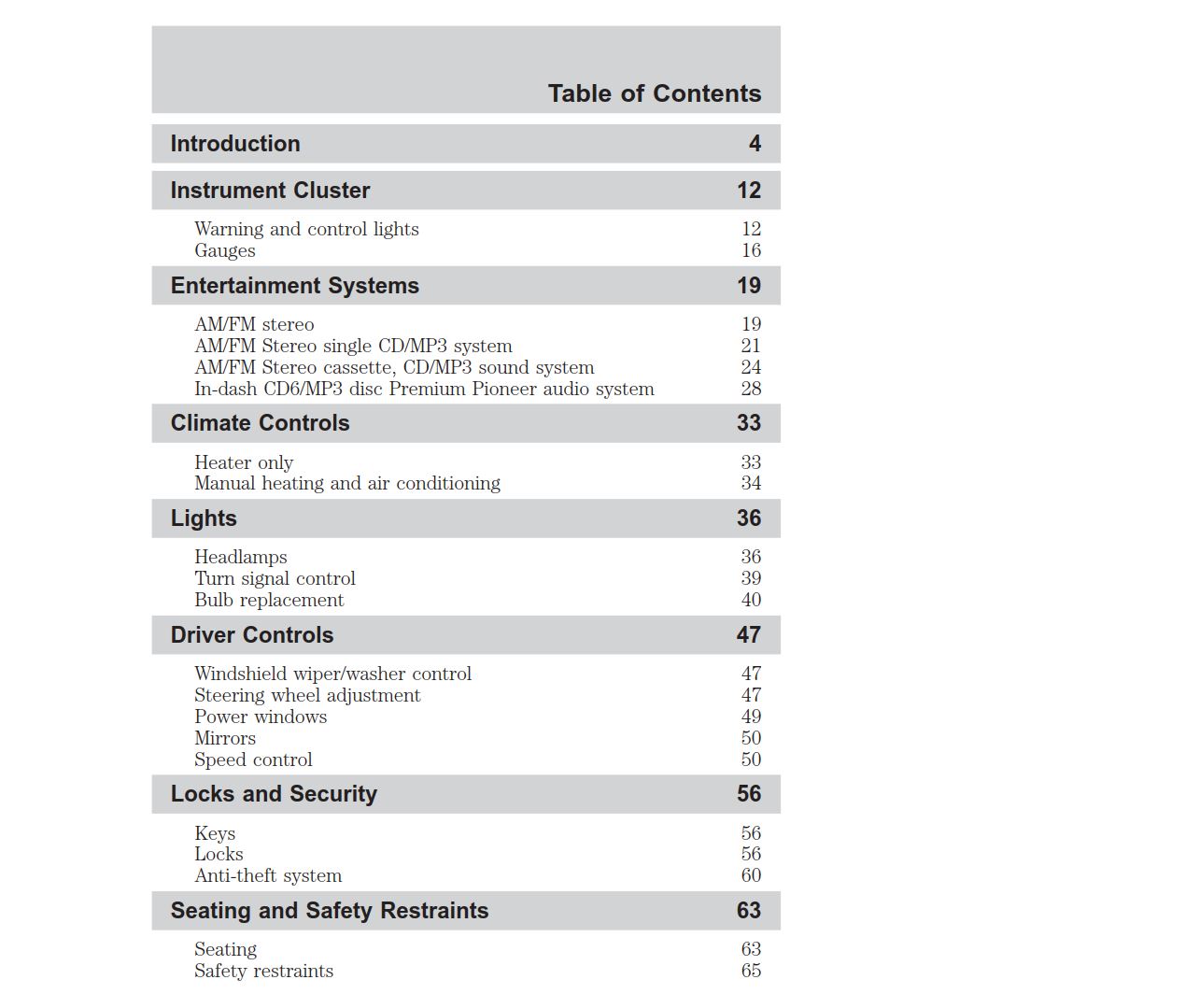Mazda B2300 Truck 2006 Owner's Manual