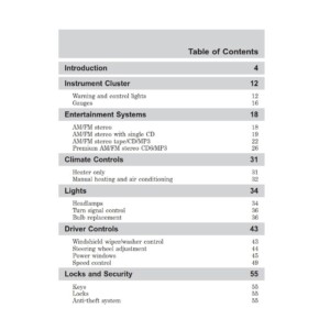 Mazda B4000 4WD Truck 2004 Owner's Manual