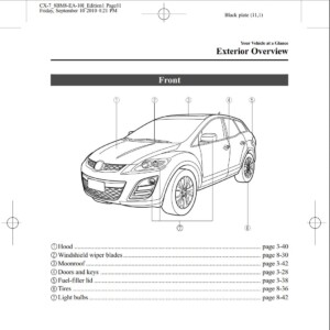 Mazda CX-7 2011 Owner's Manual