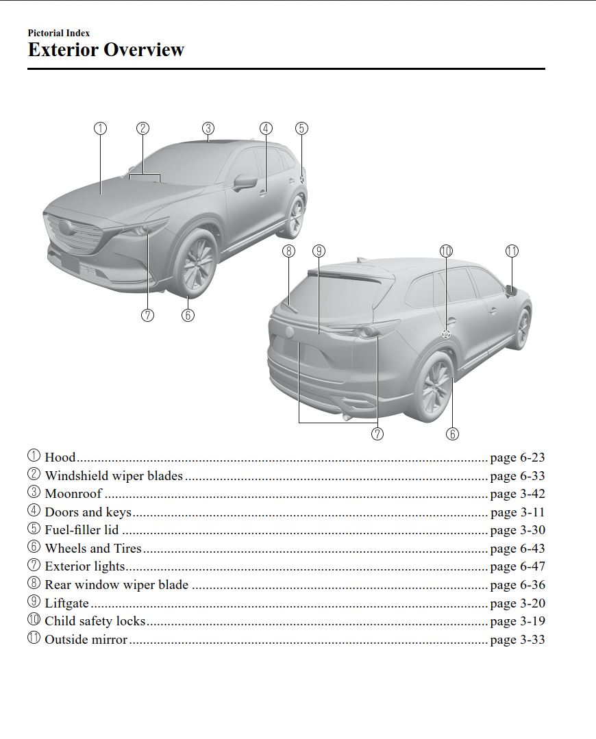 Mazda CX-9 2017 Owner's Manual