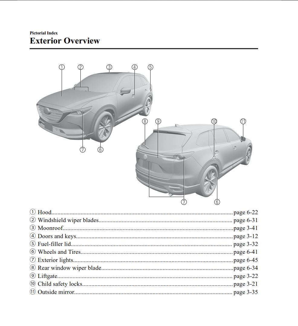 Mazda CX-9 2018 Owner's Manual
