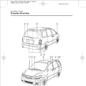 Mazda MPV 2005 Owner's Manual