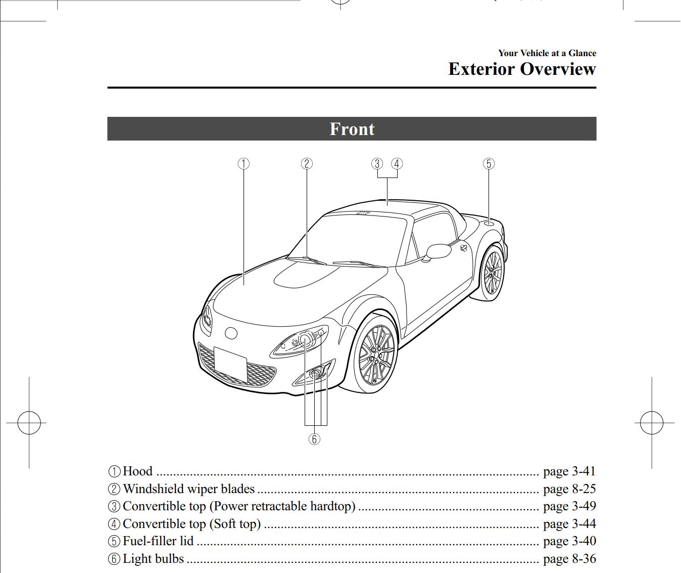 Mazda MX-5 2012 Owner's Manual