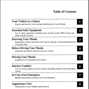 Mazda Protege 2000 Owner's Manual
