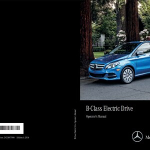 Mercedes-Benz B-Class Electric Drive 2016 Owner's Manual