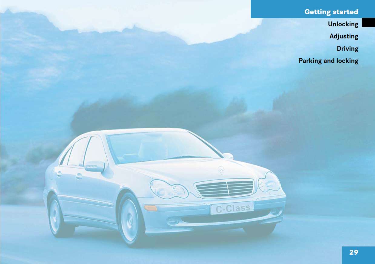 Mercedes-Benz C-Class 2004 Owner's Manual