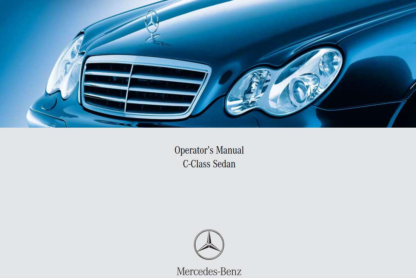 Mercedes-Benz C-Class 4matic 2005 Owner's Manual