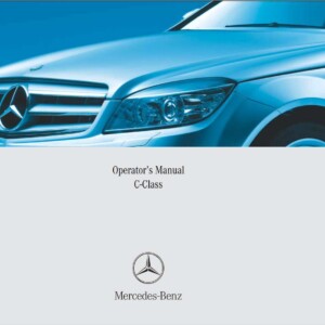 Mercedes-Benz C-Class 4matic 2008 Owner's Manual