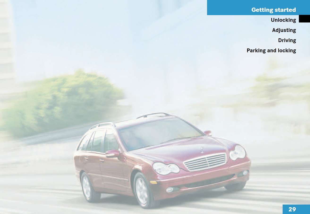Mercedes-Benz C-Class Wagon 2003 Owner's Manual