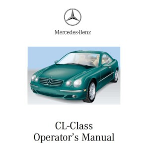 Mercedes-Benz Cl-Class 2002 Owner's Manual