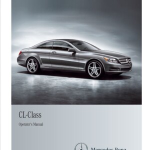 Mercedes-Benz CL-Class Coupe 2012 Owner's Manual