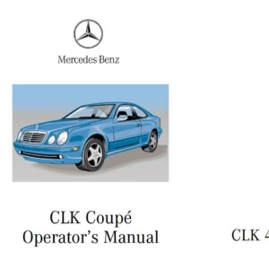 Mercedes-Benz Clk-430 2000 Owner's Manual
