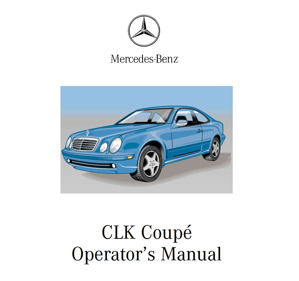 Mercedes-Benz Clk-Class 2001 Owner’s Manual - PDF for FREE