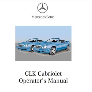Mercedes-Benz Clk-Class Cabriolet 2001 Owner's Manual