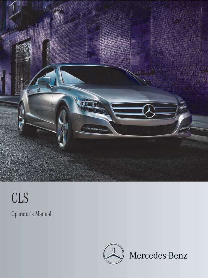Mercedes-Benz Cls-Class 2012 Owner's Manual
