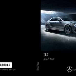 Mercedes-Benz CLS-Class 2016 Owner's Manual