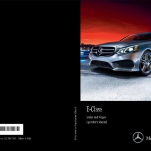 Mercedes-Benz E-Sedan & Wagon 2016 Owner's Manual
