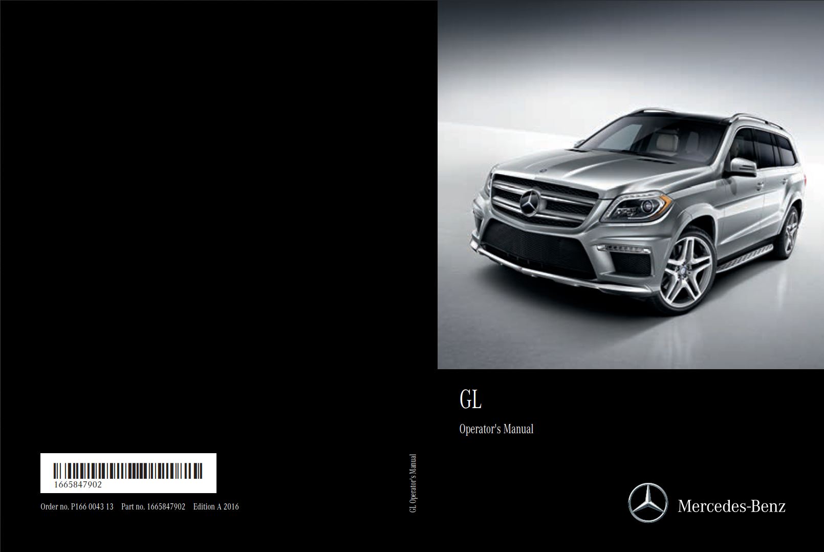 Mercedes-Benz GL-Class 2016 Owner's Manual